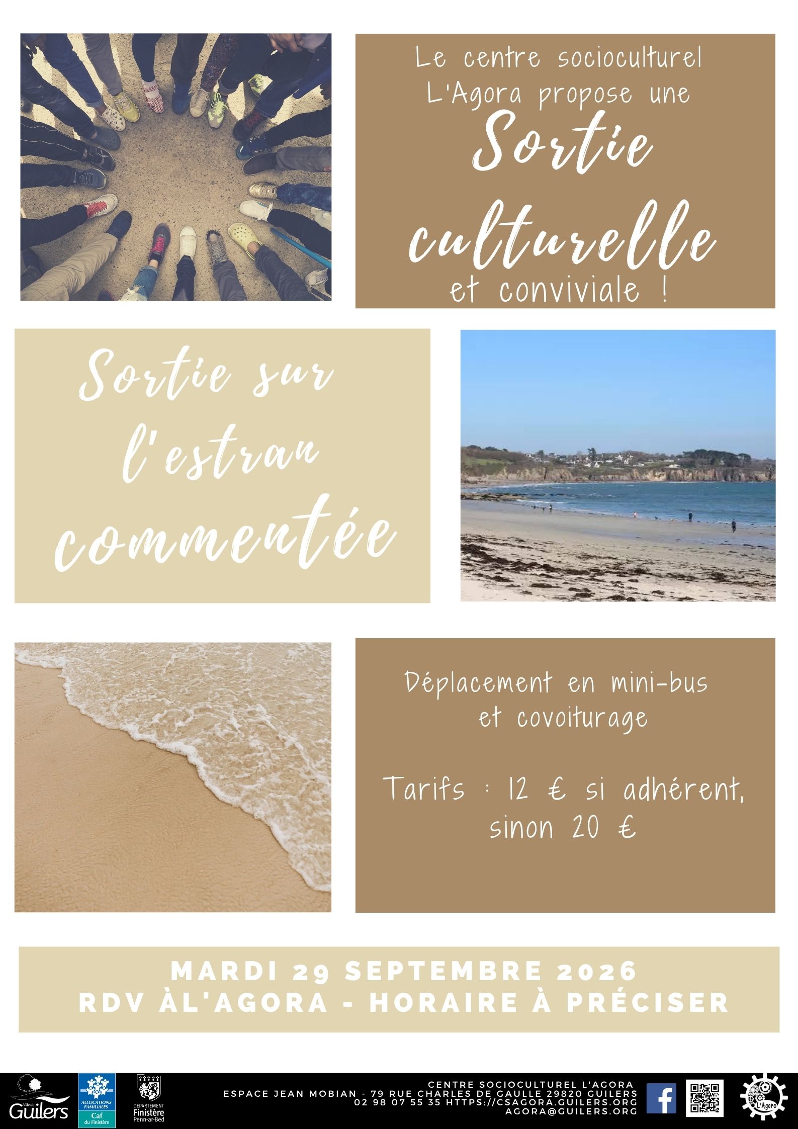 Sortie culturelle et conviviale : sortie sur l'estran