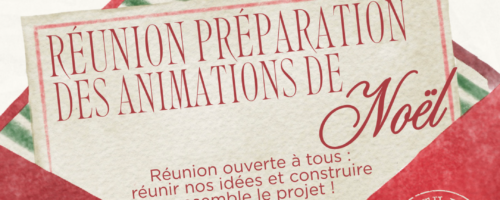 Réunion : préparation animations Noël