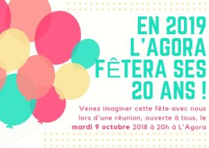 Réunion préparation "Les 20 ans de L'Agora"