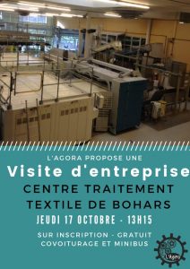 Visite d'entreprise : centre traitement textile de Bohars