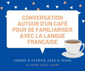 Conversation autour d’un café pour se familiariser avec la langue française 