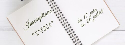 Nouvelles inscriptions